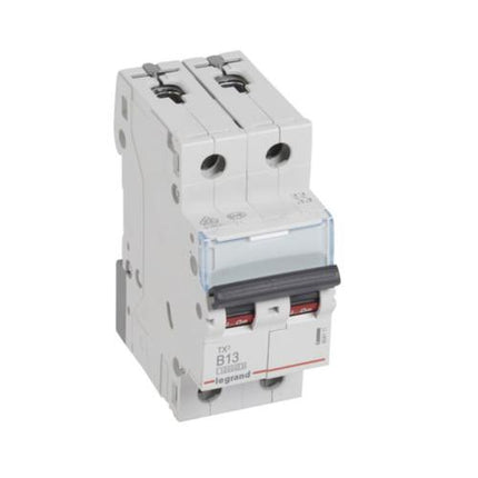 404111Legrandقاطع دائرة Legrand TX3 ثنائي القطب 13A منحنى B بسعة 10kA