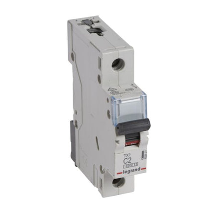 403427Legrandقاطع دارة Legrand MCB TX3 6000A أحادي القطب 2A منحنى C