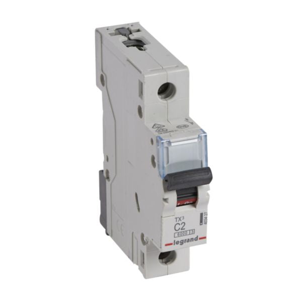 403427Legrandقاطع دارة Legrand MCB TX3 6000A أحادي القطب 2A منحنى C