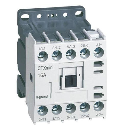 417071Legrandمقبس كهربائي Legrand CTX3 صغير 3P 16A 1NC 24V DC