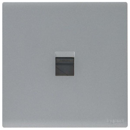 MEC17064SLLegrandمحول Obria Keystone أحادي فضي غامق لمقبس RJ