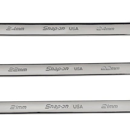 SOXRM703ASnap-Onمجموعة مفاتيح ربط متحركة ثلاثية الأجزاء بنظام Flank Drive Plus غير قابلة للعكس