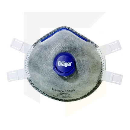 3951218Drägerقناع الوجه يحجب الرائحة درايجر إكس-بلور 1330 FFP3-V معتمد عالمياً عبوة 5 قطع