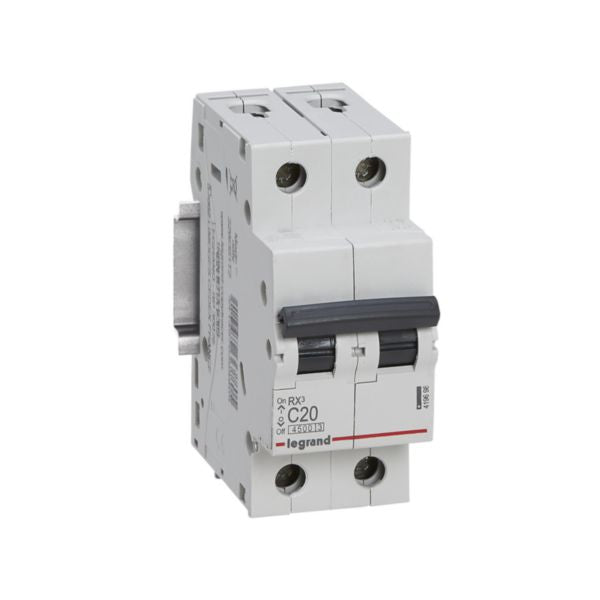 419698Legrandقاطع دائرة Legrand RX3 ثنائي القطب 20A منحنى C
