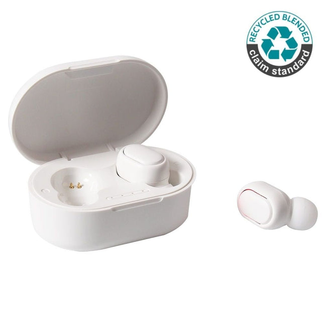 ITBH 852Toolmart GiftsALAVUS - RCS standard recycled plastic TWS Wireless Earbuds - White