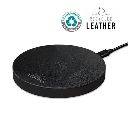 ITWC 1138Toolmart GiftsANZIO - Recycled Leather 15W Wireless Charger - Black