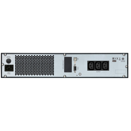 APC Easy-UPS On-Line | 1000VA/800W - 230V- AVR - Rackmount 2U - 3x IEC C13 outlets - LCD- W/O rail kit