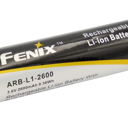  Fenix Battery 2600 mAh,FENIXARBL22600,Fenix m rechargeable 18650 Li-ion battery
