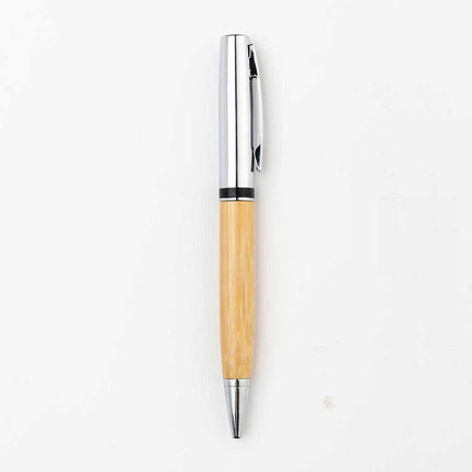 WIEN 5109Toolmart GiftsATCA - eco - neutral Metal Pen with Bamboo Barrel - Natural