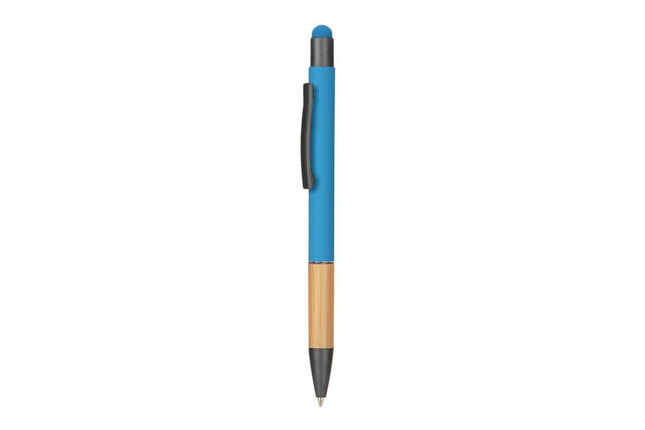 WIMP 873Toolmart GiftsAYTOS - Metal Stylus Pen with Bamboo Grip - Blue