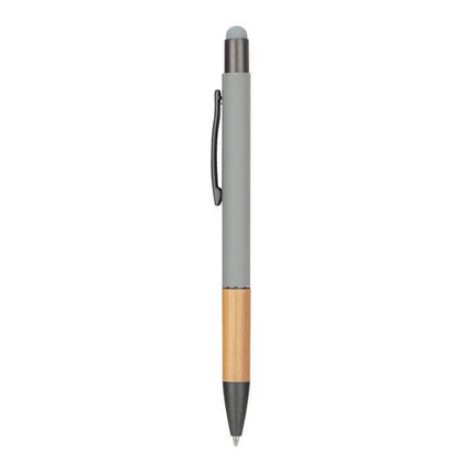 WIMP 872Toolmart GiftsAYTOS - Metal Stylus Pen with Bamboo Grip - Grey