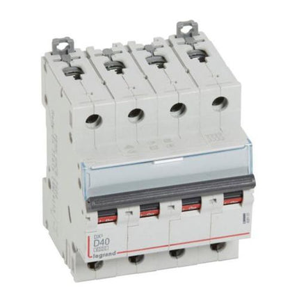 408151Legrandقاطع دارة Legrand DX3 رباعي الأقطاب 40A منحنى D