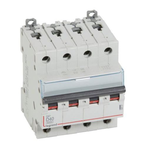 408151Legrandقاطع دارة Legrand DX3 رباعي الأقطاب 40A منحنى D