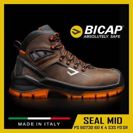 Bicap S3 SRC Safety Boots , SEAL-MID