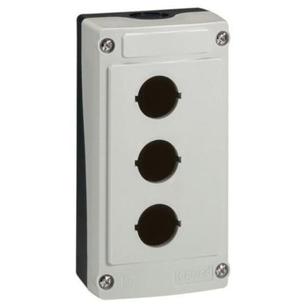 024203Legrandمحطة تحكم Osmoz IP66 IK07 3 ثقوب رمادي