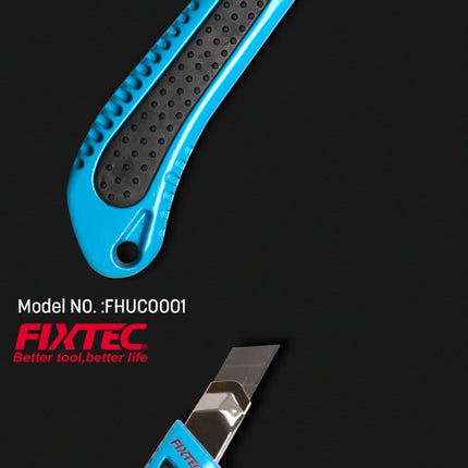 FHUC0001Fixtecسكين منفعة 18 ملم من سبيكة الألومنيوم مع قبضة TPR