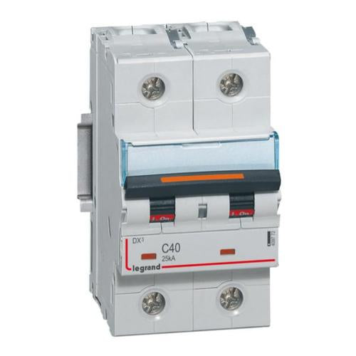 409772Legrandقاطع دارة ليجراند DX3 ثنائي القطب 40 أمبير منحنى C