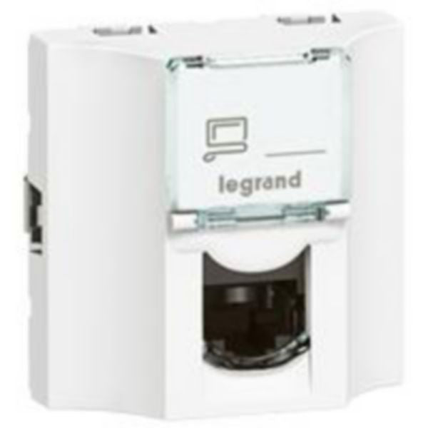 572331Legrandمقبس Arteor RJ45 الفئة 6 UTP مع إمرار خلفي أبيض