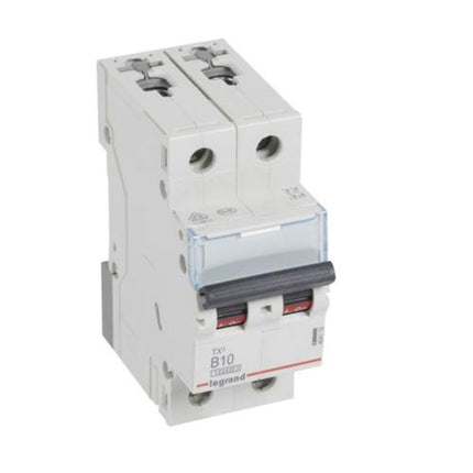 404110Legrandقاطع دائرة Legrand MCB TX3 ثنائي القطب 10A