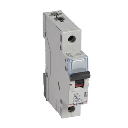 403440Legrandقاطع دورة Legrand TX3 أحادي القطب 63A منحنى C بقدرة 6kA