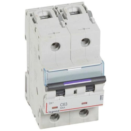 410154Legrandقاطع دارة Legrand DX3 ثنائي القطب 63A منحنى C