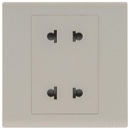 MEC31047CHLegrandمقبس أوبريا أحادي 2X2P 16A يورو-أمريكي شمبانيا
