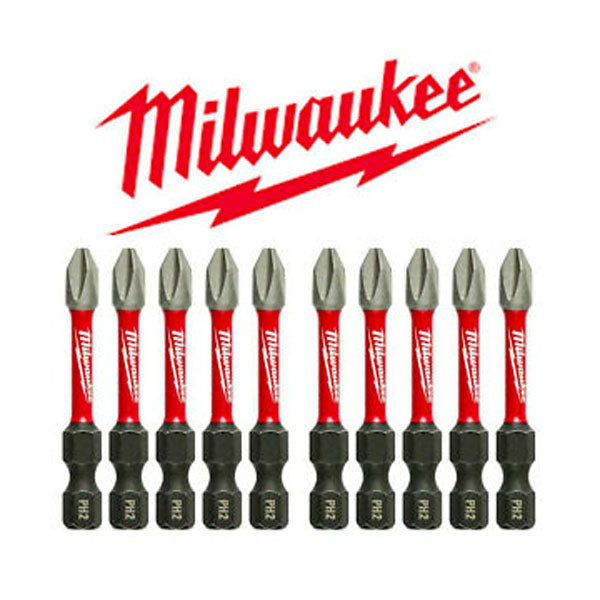 Shockwave10 Milwaukee 4932430855 Shockwave 10 Piece PH2 Screwdriver Bits | Online ...