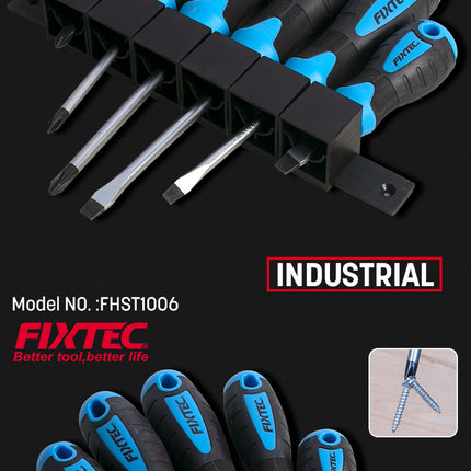 FHST1006Fixtecمجموعة مفكات مغناطيسية FIXTEC 6 قطع CRV FHST1006