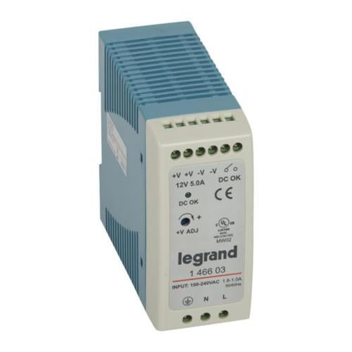 146603Legrandمزود الطاقة الأحادي المستقر من ليجراند 12 فولت 60 واط
