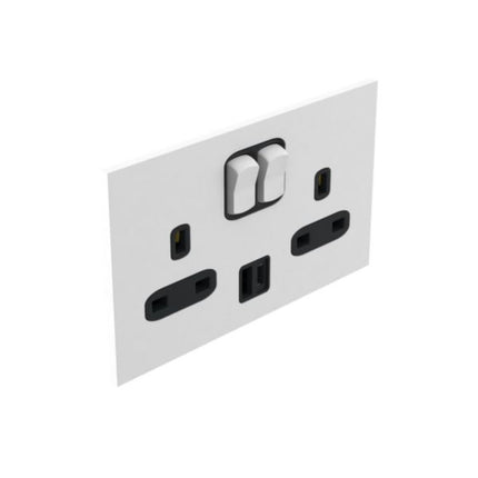 AR-68326LegrandArt d'Arnould Combi 2 BS 13A مقبس مفتاح مدمج USB A+C 15W