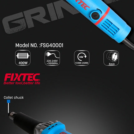 FSG40001Fixtecمجلخة كهربائية FIXTEC 400W 6MM احترافية FSG40001