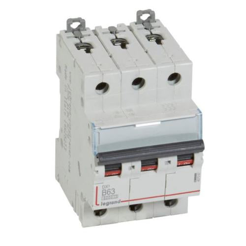 407567Legrandقاطع دائرة Legrand DX3 ثلاثي الأقطاب 63A منحنى B