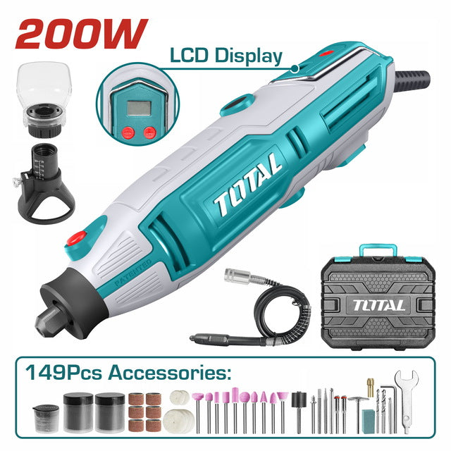 TG2006Total Toolsطاحونة صغيرة توتال 200 واط TG2006