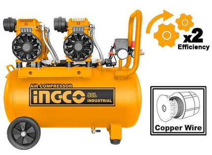 ACS224501INGCOضاغط هواء بدون زيت ACS224501 خزان 50 لتر 220-240 فولت