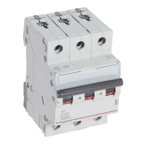 404221Legrandقاطع دائرة ليجراند MCB TX3 ثلاثي الأقطاب 13A منحنى C