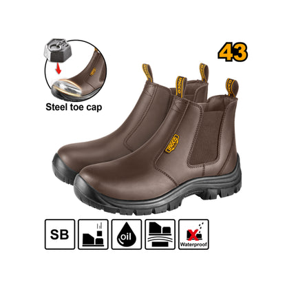SSH08SB.43INGCOحذاء العمل INGCO SSH08SB.43 مقاس 43 جلد