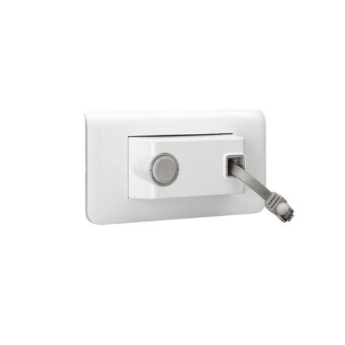 076532Legrandموزايك مقبس RJ45 بسلك قابل للسحب 0.9 متر فئة 6 UTP أبيض