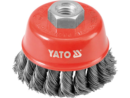 YT-4767Yatoفرشاة كوب YATO YT-4767 بسلك فولاذي ملتوي 60 مم M14