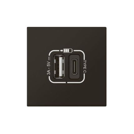 079193LLegrandموزاييك USB-Link شاحن نوع A+C 3.0A 15W أسود