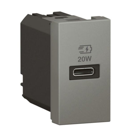 571697Legrandأرتيور وحدة USB من النوع سي بتسليم الطاقة 20W ماغنيسيوم