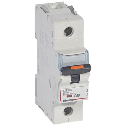 409812Legrandقاطع دائرة MCB DX3 أحادي القطب 50A منحنى D من ليجراند
