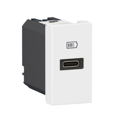 077690LLegrandموزاييك USB من النوع C توصيل الطاقة 20W منفذ واحد أبيض