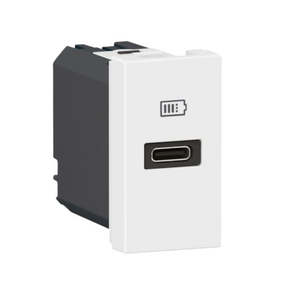 077690LLegrandموزاييك USB من النوع C توصيل الطاقة 20W منفذ واحد أبيض