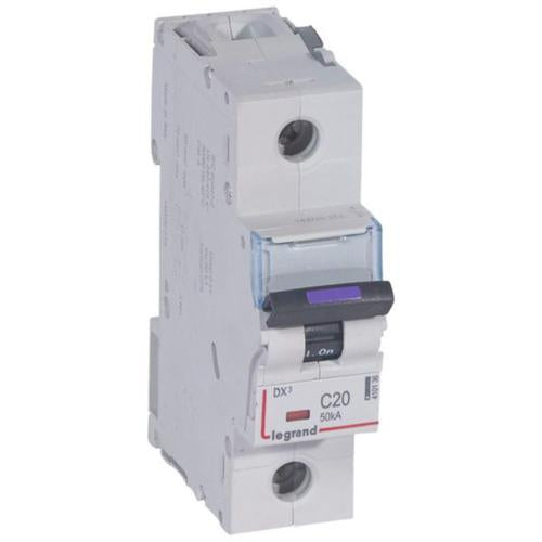 410036Legrandقاطع دائرة ليجراند DX3 رباعي الأقطاب 25 أمبير منحنى C