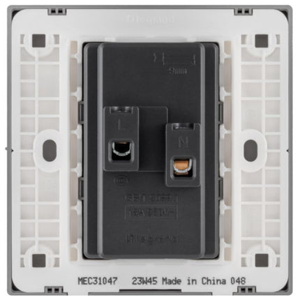 MEC31047BLLegrandمقبس أوبريا أحادي الفتحة 2X2P 16A يورو-أمريكي مات أسود