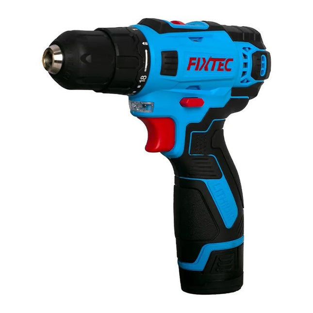 FCD12L07Fixtecمفك براغي كهربائي FIXTEC FCD12L07 12 فولت ببطاريتين