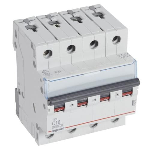 404256Legrandقاطع الدائرة Legrand TX3 رباعي الأقطاب 16A