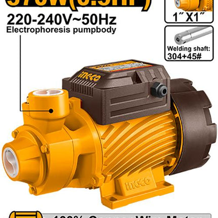 VPM37068INGCOمضخة مياه طرفية INGCO VPM37068 بقوة 370 واط 0.5 حصان