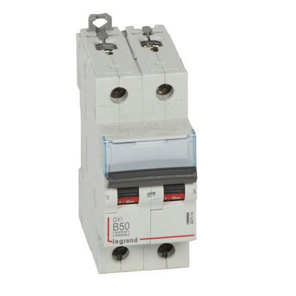407514Legrandقاطع دائرة Legrand DX3 ثنائي القطب 50A منحنى B