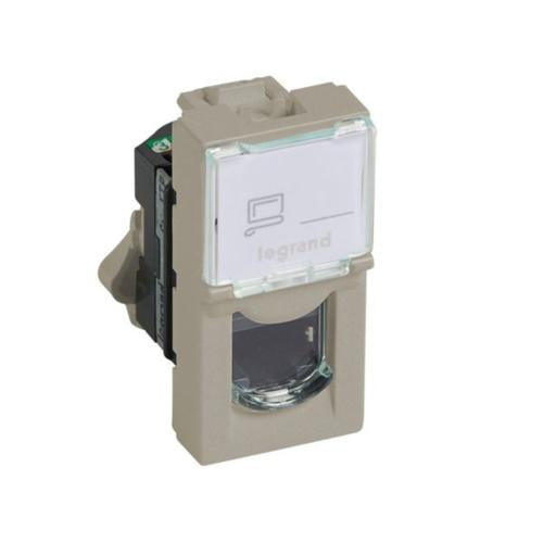 572908Legrandفئة Arteor RJ45 5e FTP وحدة واحدة LCS مربع شمبانيا
